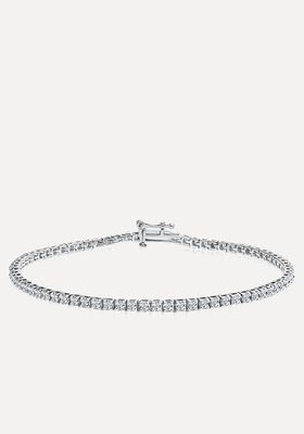 1.5ct Lab Diamond Tennis Bracelet Claw Set In 925 Silver