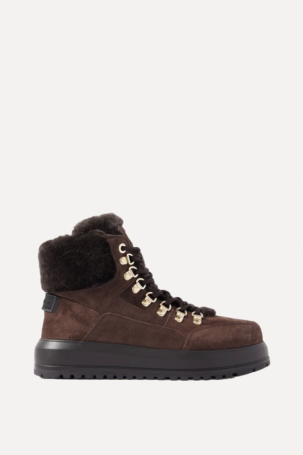 Antwerp Shearling-Lined Suede Ankle Boots from Bogner