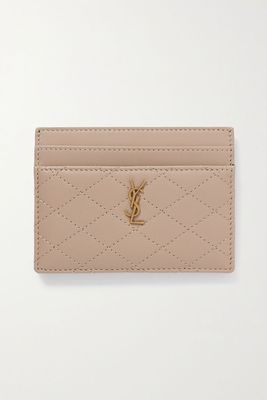 Gaby Quilted Leather Cardholder from Saint Laurent