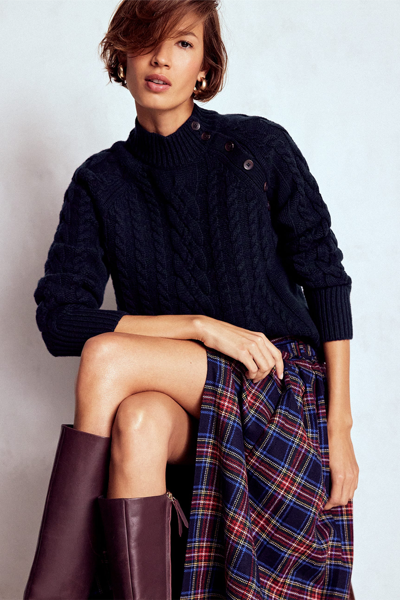 Amara Merino Cable Jumper from Boden