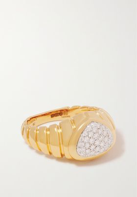 Timo 18-karat Gold Diamond Ring from Marina B