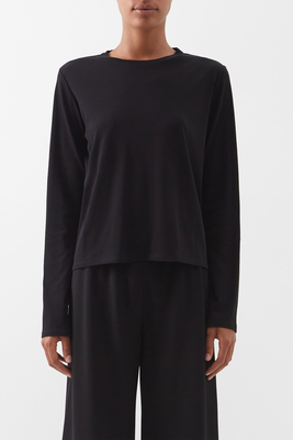 Sherman Cotton-Jersey Long-Sleeved Top from The Row