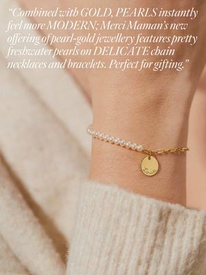 Personalised Pearl Love Links Bracelet, £129
