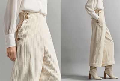 Culotte Fit Cotton Corduroy Trousers, £99.95