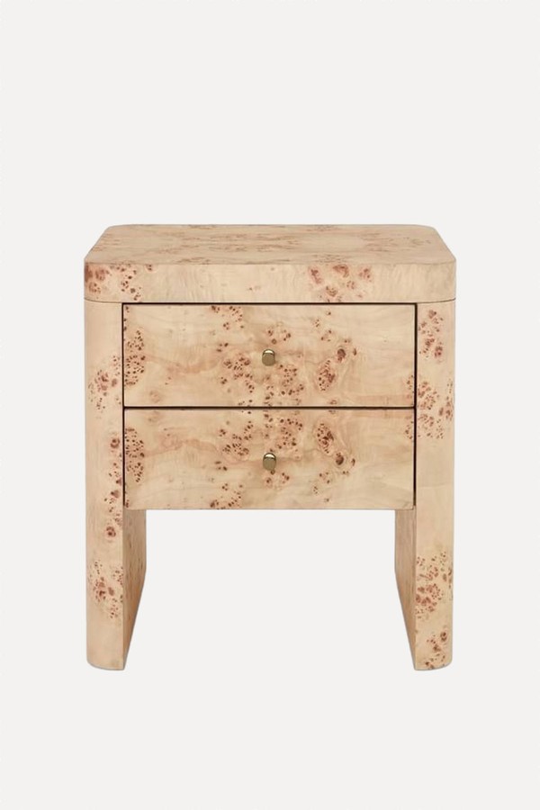 Burl Drawer Bedside Table  from John Lewis