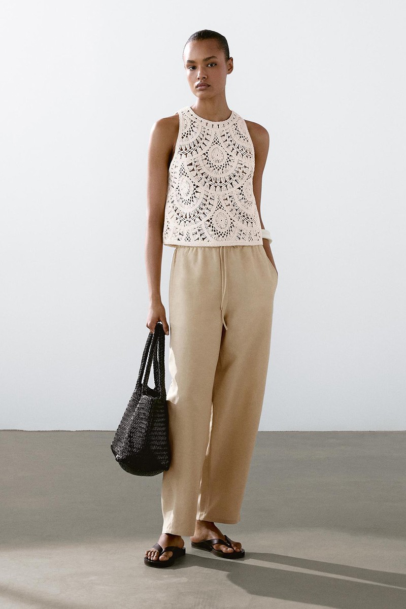 Crochet Knit Top