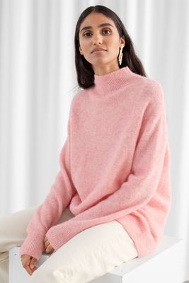 Relaxed Mock Neck Sweater from & Other Stories