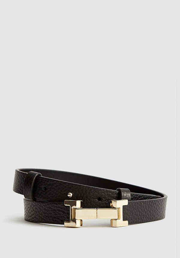 Hayley Leather Square Hinge Belt