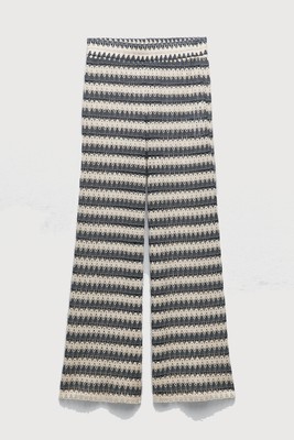 Crochet Wide-Leg Trousers from Zara