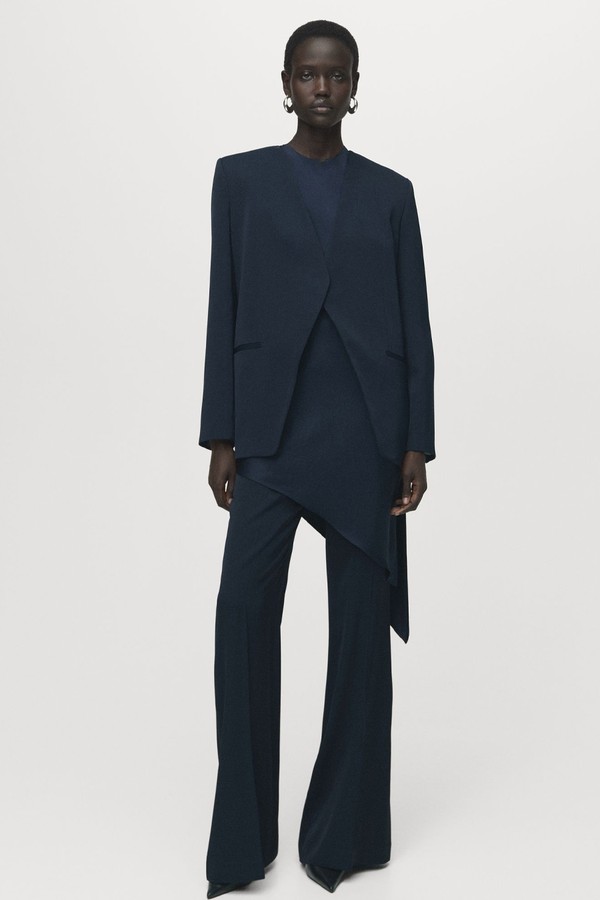 Double-Breasted Suit Blazer