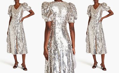 Sequined Mesh Midi Dress, £201 (was £335) | Rotate Birger Christensen