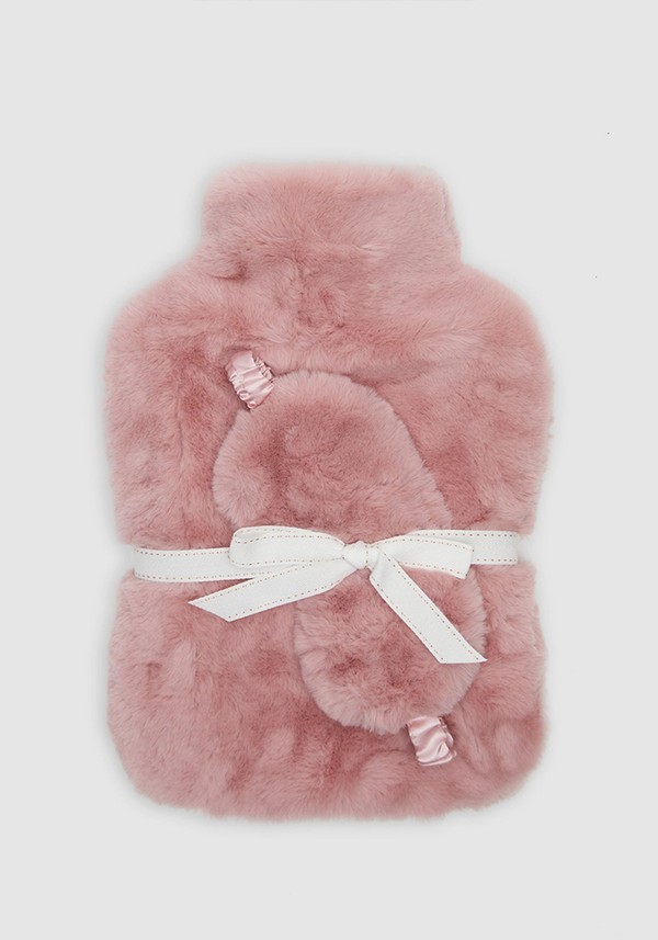Faux Fur Hot Water Bottle & Eyemask from Debenhams