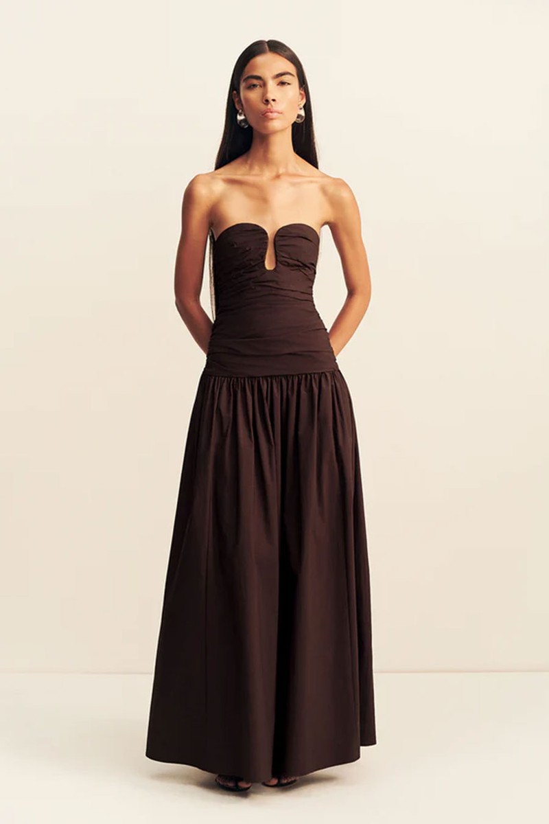 Campbell Fitted Drop Waist Maxi Dress from Shona Joy