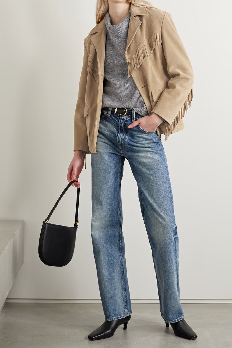 Coline Fringed Oversized Suede Jacket from Nili Lotan