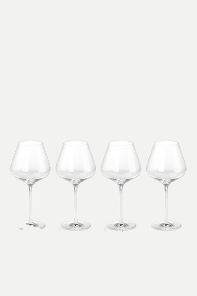  Set of 4 Red Wine Glasses