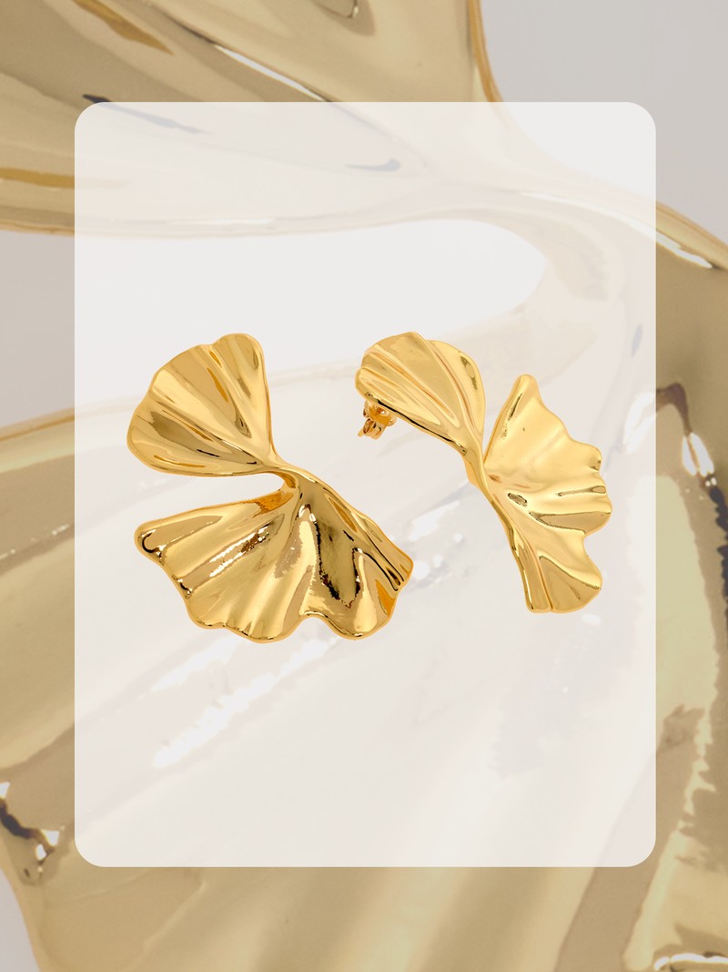 Half Flower Earrings
