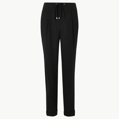 Side Stripe Tapered Leg Trousers