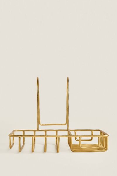 Gold Bath Shelf from Zara