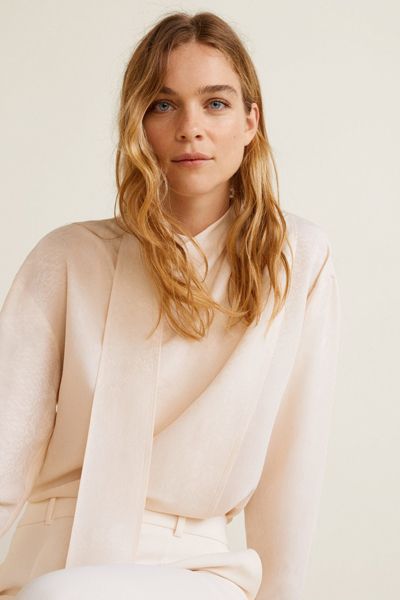 Tie-Neck Blouse from Mango