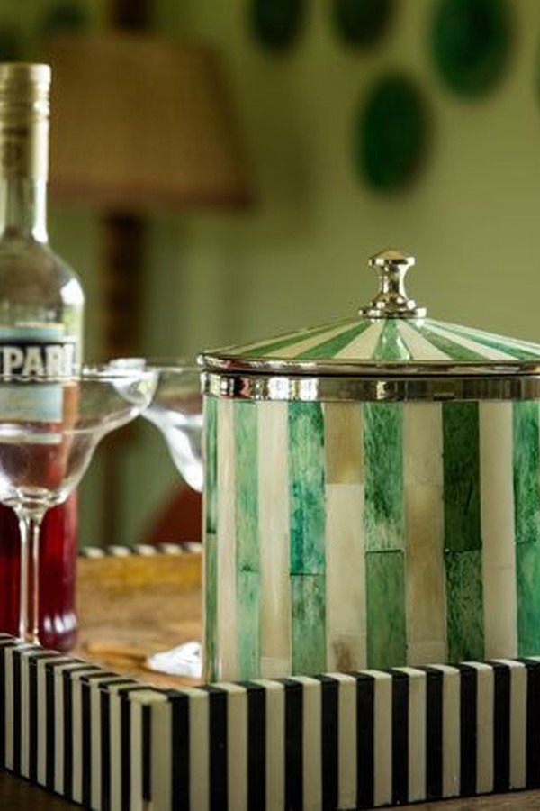 Bone Inlay Ice Bucket from Tooka