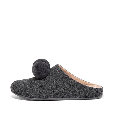 Chrissie Pom-Pom Felt Slippers