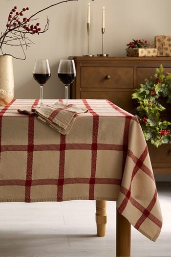 Check Cotton Tablecloth