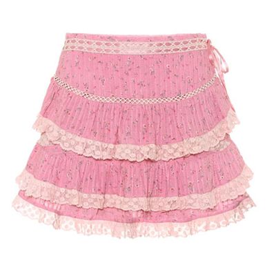 Bara Floral Cotton Mini Skirt from LoveShackFancy