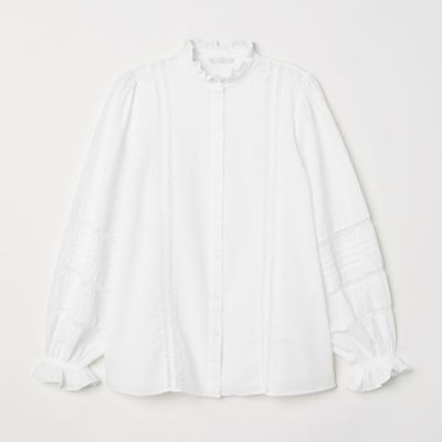 Blouse With Lace from H&M