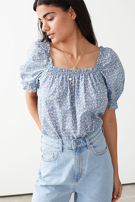 Frilled Puff Sleeve Blouse from & Other Stories