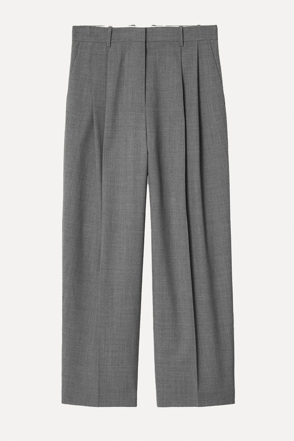 Relaxed Twill Wide-Leg Trousers from COS