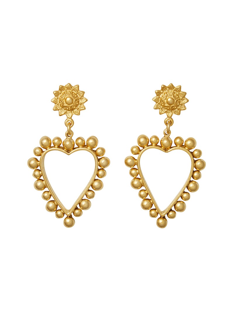 Heart Of Gold Earrings from Brinker And Eliza