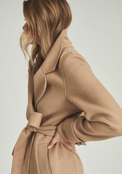 Leah Wool Blend Overcoat from Reiss