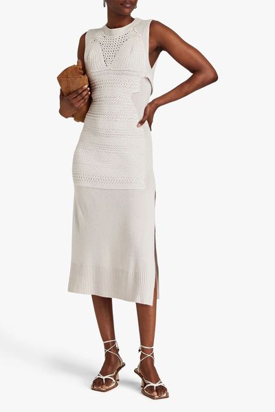 Arsenia Paneled Merino Wool-Blend Midi Dress from Joseph Altuzarra