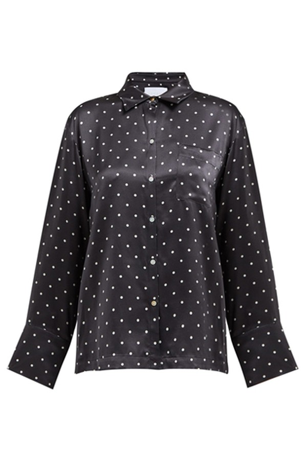 Sandwashed-Silk Shirt from Asceno