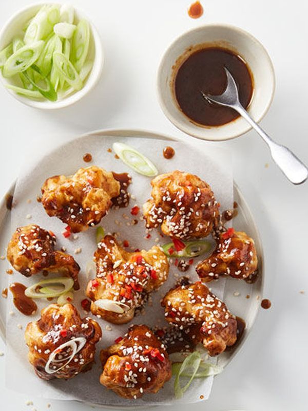 Miso Glazed Cauliflower Wings