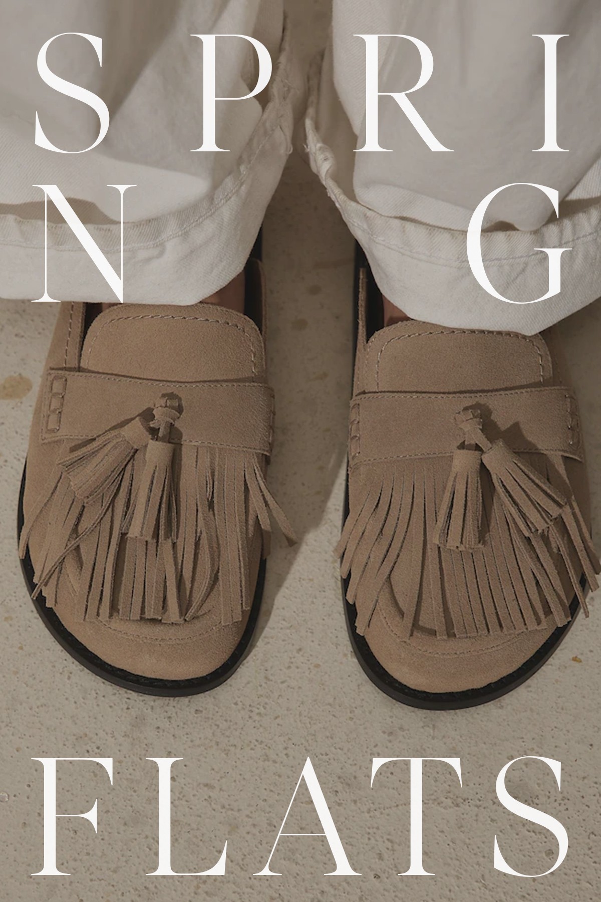 N. Premium Fringe Footbed Shoes
