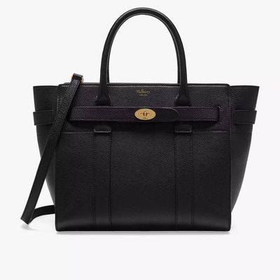 Small Bayswater Zipped Classic Grain Leather Bag from Mulberry