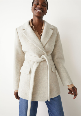 Belted Wool Blazer