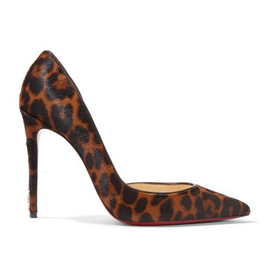 Iriza 100 Leopard-Print Pony Hair Pumps from Christian Louboutin