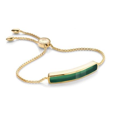 Baja Bracelet in Green Onyx & Gold Vermeil