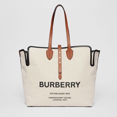 The Large Soft Cotton Canvas Belt Bag from Burberry