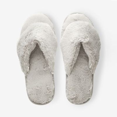 Faux Fur Toe Thong Slippers from Next