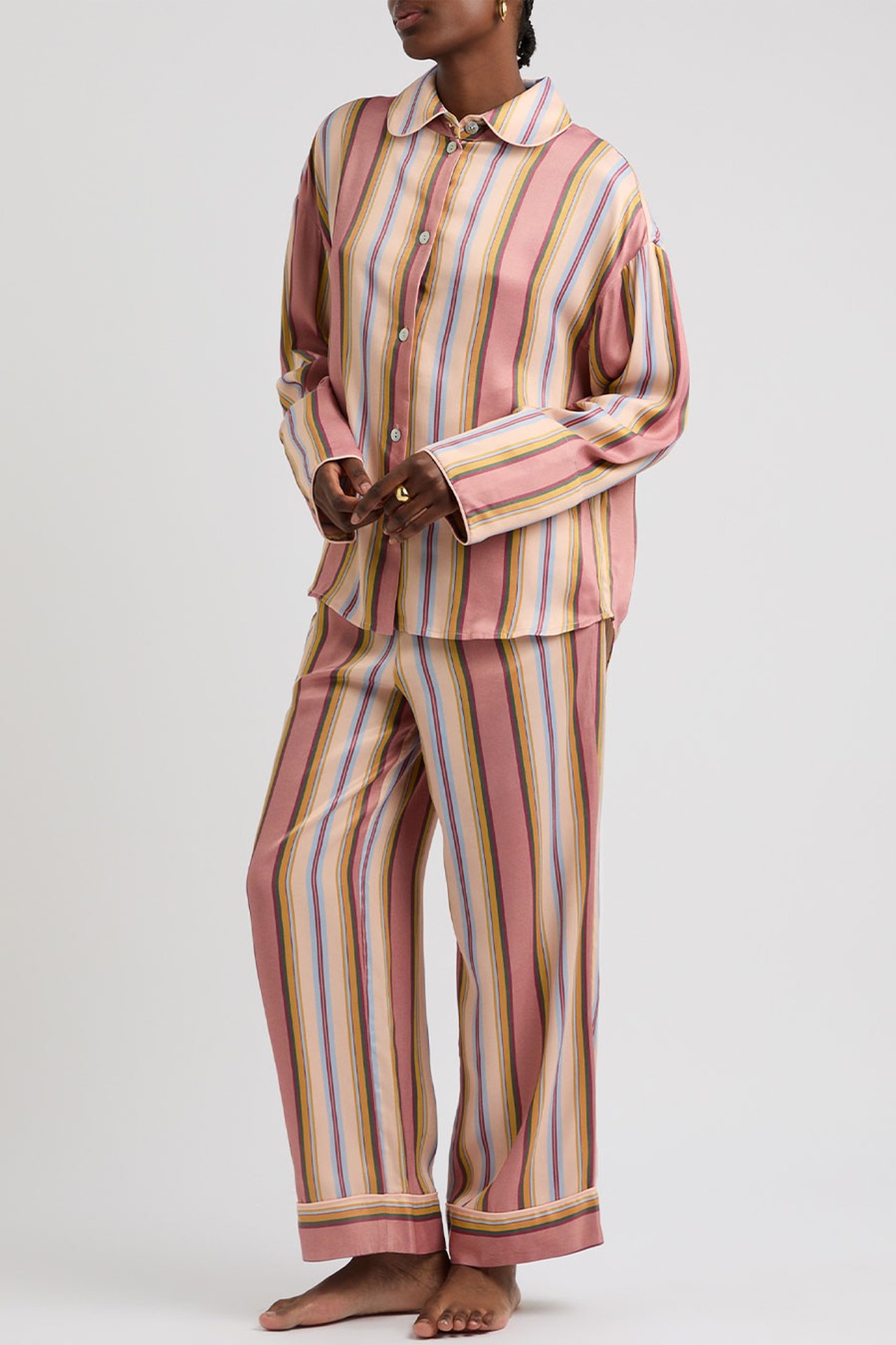 Pastelle Striped Pyjama Trousers from Sleeper