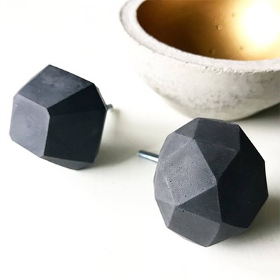 Black Concrete Door Knob from Betsy Rose Jewellery