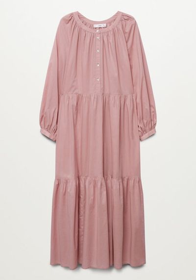 Frill Cotton Dress from Mango