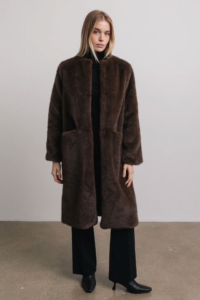 Harper Minx Faux Fur Coat from Saison