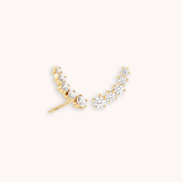 Illume Crystal Climber Stud Earrings
