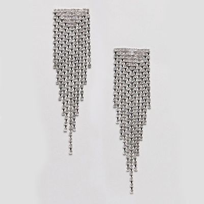 Earrings With Crystal Drop Design from Asos