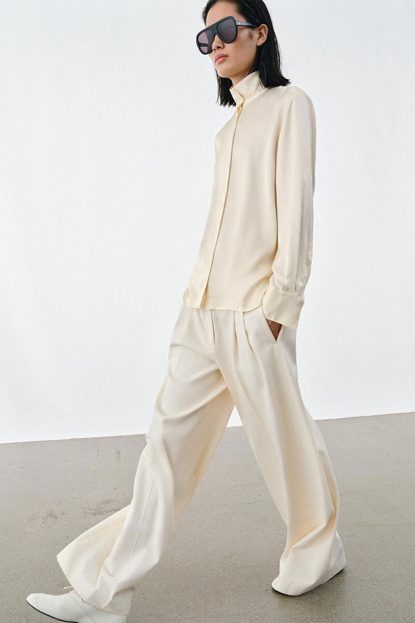 Satin Flowing Shirt from Zara