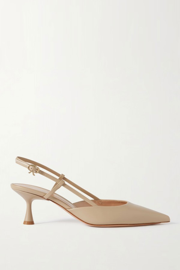 Ascent 55 Leather Slingback Pumps from Gianvito Rossi